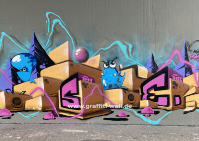 3D Graffiti-Schriftzug